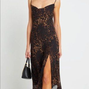 O.P.T Lepard Print Slip Dress